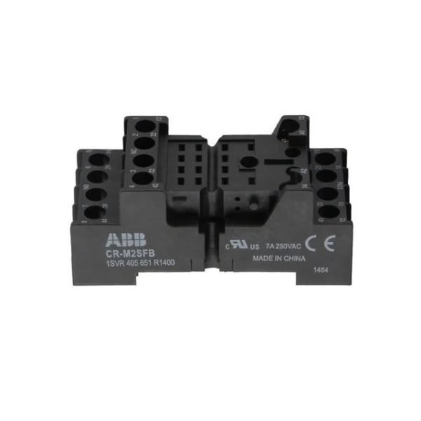 ABB CR-M2SFB Standard socket, fork type for 2c/o CR-MX relay (1SVR405651R1400)